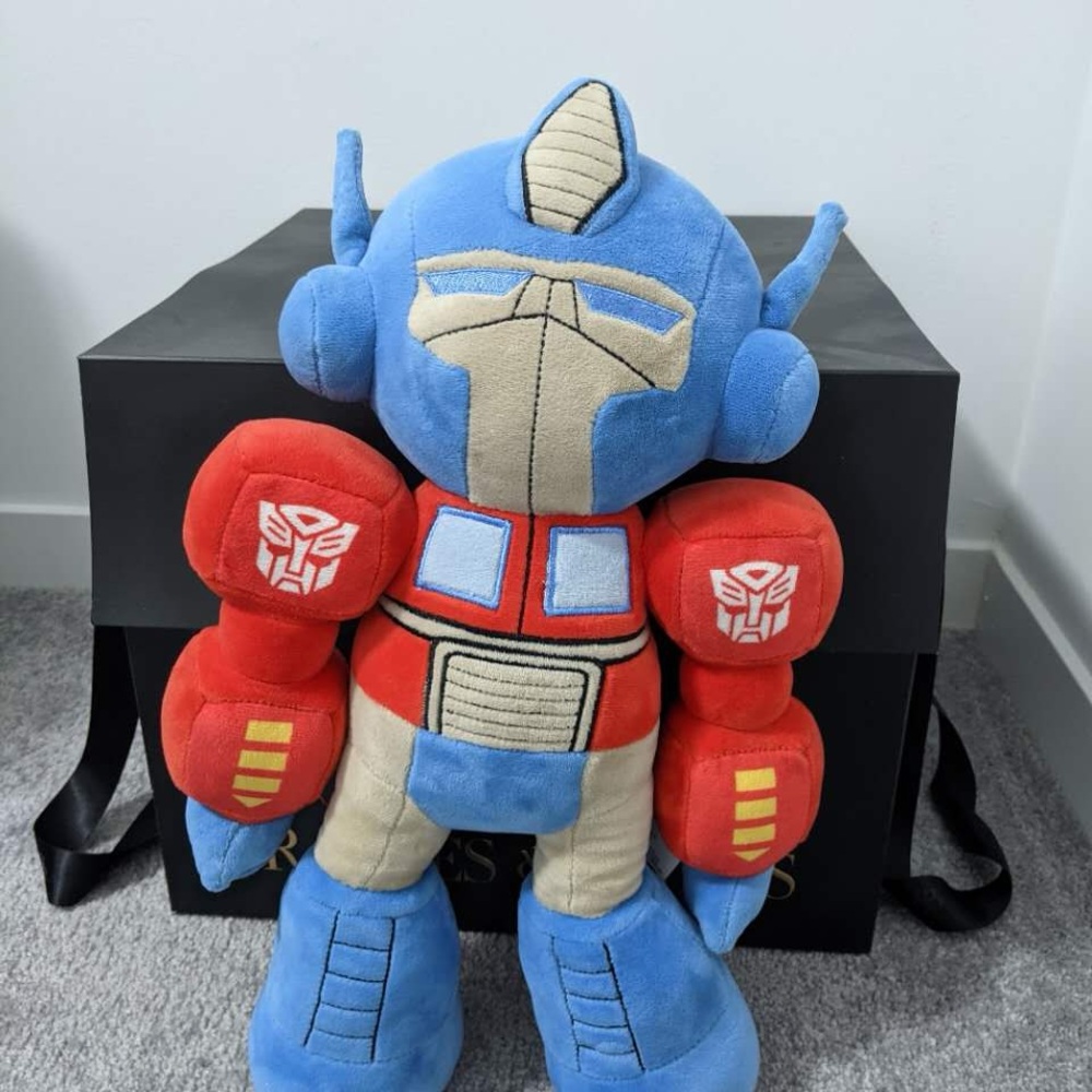 Optimus Prime Plush Toy - Blue and Red